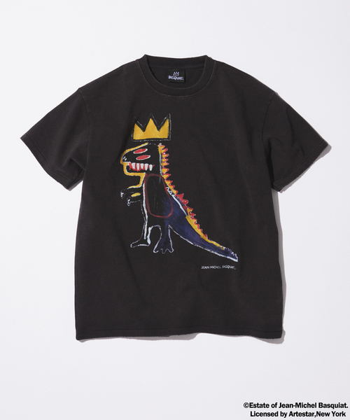 JOURNAL STANDARD(ジャーナルスタンダード)の「Jean-Michel Basquiat / ジャン=ミシェル・バスキア プリントTシャツ(Tシャツ/カットソー・メンズ・ブラックミックス/ブラウン/ホワイト/ピンク系その他/ブラック系その他・LARGE/MEDIUM/SMALL)」の1枚目の写真