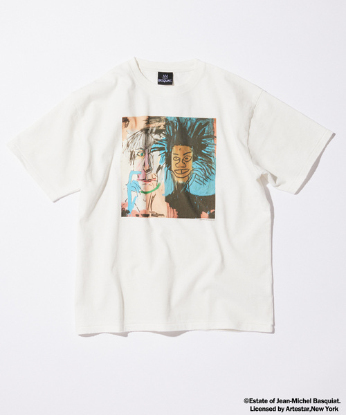 JOURNAL STANDARD(ジャーナルスタンダード)の「Jean-Michel Basquiat / ジャン=ミシェル・バスキア プリントTシャツ(Tシャツ/カットソー・メンズ・ブラックミックス/ブラウン/ホワイト/ピンク系その他/ブラック系その他・LARGE/MEDIUM/SMALL)」の2枚目の写真