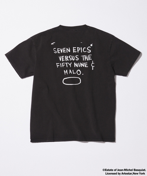 JOURNAL STANDARD(ジャーナルスタンダード)の「Jean-Michel Basquiat / ジャン=ミシェル・バスキア プリントTシャツ(Tシャツ/カットソー・メンズ・ブラックミックス/ブラウン/ホワイト/ピンク系その他/ブラック系その他・LARGE/MEDIUM/SMALL)」の14枚目の写真