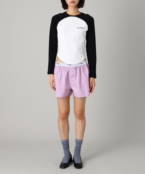 forget-me-nots(フォーゲットミーノッツ)の「Boxers HGUN033(その他パンツ・レディース・ピンク/ホワイト・MEDIUM)」の7枚目の写真