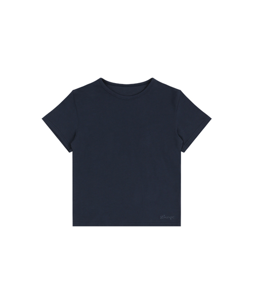 LAZYZ（レイジジ）の「サマー デイリー Tシャツ (4色)（Tシャツ/カットソー・レディース・オリーブ/ホワイト/ネイビー/チャコールグレー・FREE）」の4枚目の写真