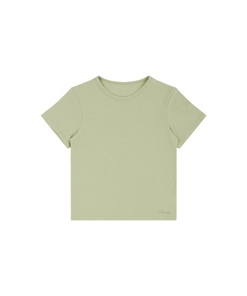 LAZYZ（レイジジ）の「サマー デイリー Tシャツ (4色)（Tシャツ/カットソー・レディース・オリーブ/ホワイト/ネイビー/チャコールグレー・FREE）」の3枚目の写真