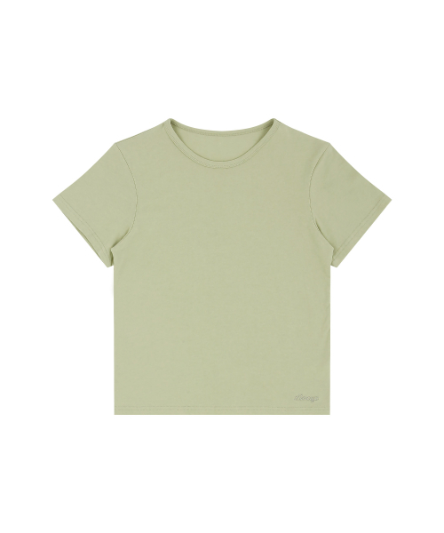LAZYZ（レイジジ）の「サマー デイリー Tシャツ (4色)（Tシャツ/カットソー・レディース・オリーブ/ホワイト/ネイビー/チャコールグレー・FREE）」の7枚目の写真