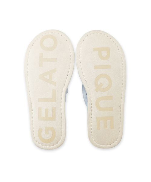 gelato pique(ジェラートピケ)の「【HOMME】パイルワンポイントロゴ刺繍サンダル(ルームシューズ/スリッパ・メンズ・ネイビー/イエロー/ブルー/ピンク・F)」の6枚目の写真