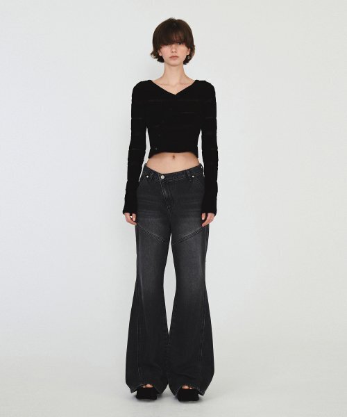 DIAGONAL(ダイアゴナル)の「DIAGONAL BOOTS CUT DENIM PANTS (black)(デニムパンツ・レディース・その他・SMALL/MEDIUM)」の21枚目の写真