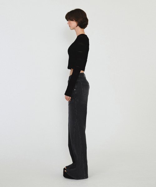 DIAGONAL(ダイアゴナル)の「DIAGONAL BOOTS CUT DENIM PANTS (black)(デニムパンツ・レディース・その他・SMALL/MEDIUM)」の22枚目の写真
