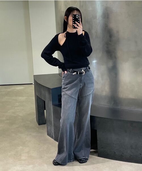 DIAGONAL(ダイアゴナル)の「DIAGONAL BOOTS CUT DENIM PANTS (black)(デニムパンツ・レディース・その他・SMALL/MEDIUM)」の15枚目の写真