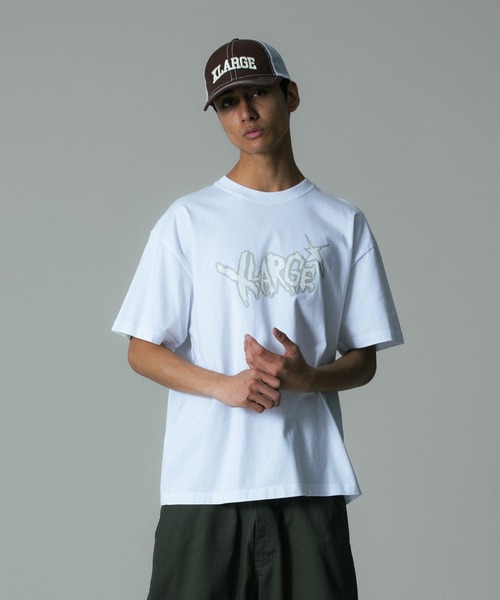XLARGE（エクストララージ）の「XL ZIG S/S TEE（Tシャツ/カットソー・メンズ・ホワイト/パープル/ブラック・S/M/L/XL）」の9枚目の写真