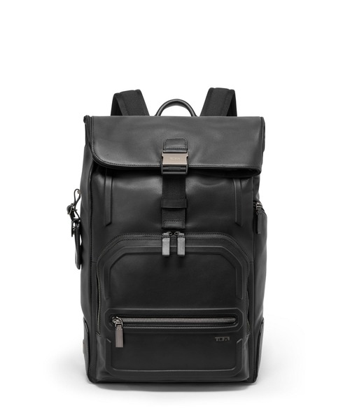 TUMI(トゥミ)の「HARRISON 「オズボーン」ロール・トップ・バックパック(A4/PC15インチまで対応)(バックパック/リュック・メンズ・ブラック・FREE)」の1枚目の写真