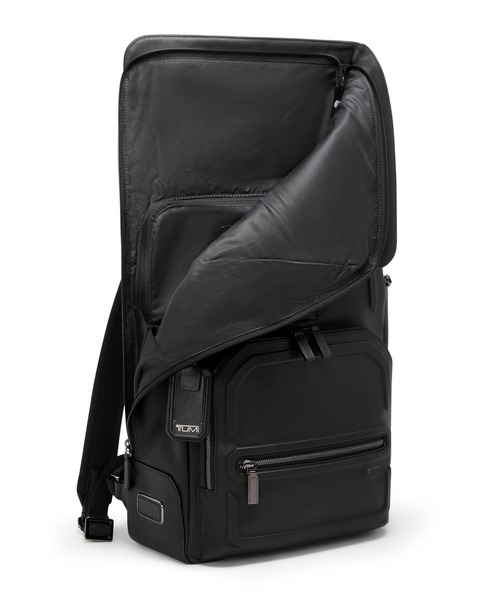 TUMI(トゥミ)の「HARRISON 「オズボーン」ロール・トップ・バックパック(A4/PC15インチまで対応)(バックパック/リュック・メンズ・ブラック・FREE)」の2枚目の写真