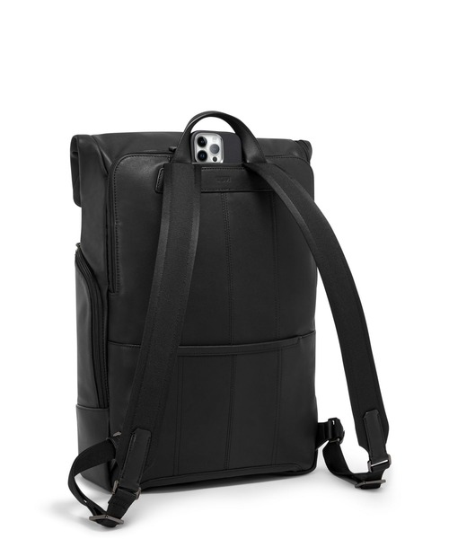 TUMI(トゥミ)の「HARRISON 「オズボーン」ロール・トップ・バックパック(A4/PC15インチまで対応)(バックパック/リュック・メンズ・ブラック・FREE)」の5枚目の写真