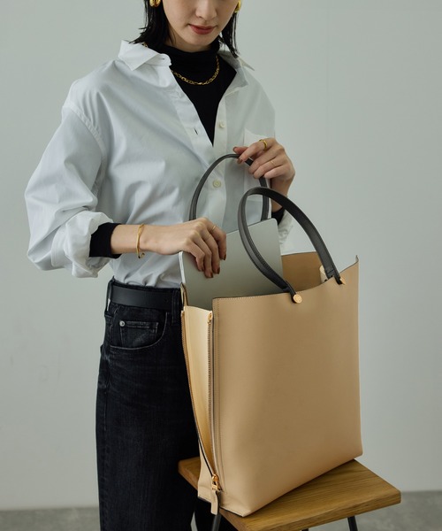 E'POR(エポール)の「【E'POR】Y BAG Large/A4対応・通勤(トートバッグ・レディース・ベージュ/ブルー系その他4・FREE)」の20枚目の写真