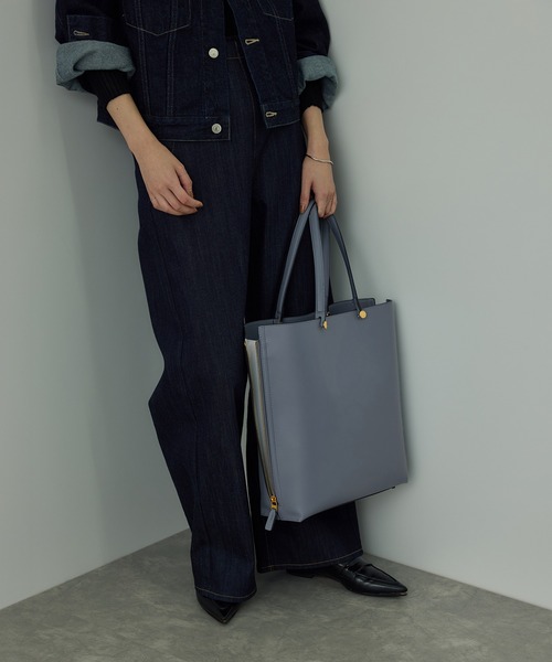 E'POR(エポール)の「【E'POR】Y BAG Large/A4対応・通勤(トートバッグ・レディース・ベージュ/ブルー系その他4・FREE)」の13枚目の写真