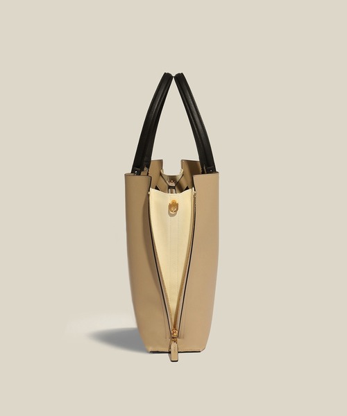 E'POR(エポール)の「【E'POR】Y BAG Large/A4対応・通勤(トートバッグ・レディース・ベージュ/ブルー系その他4・FREE)」の4枚目の写真