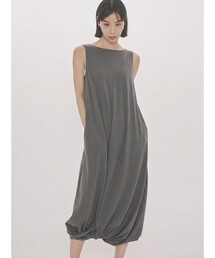 MIDIUMISOLID for Ladies ジャージツイストヘムワンピース