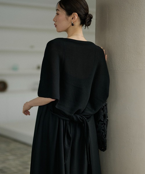 4way triangle knit stole /トライアングルニットストール（ストール