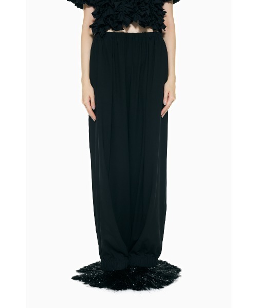 ENFOLD(エンフォルド)の「RELAX ELASTIC-HEM PANTS(その他パンツ・レディース・ブラック/キナリ・38/36/34)」の3枚目の写真