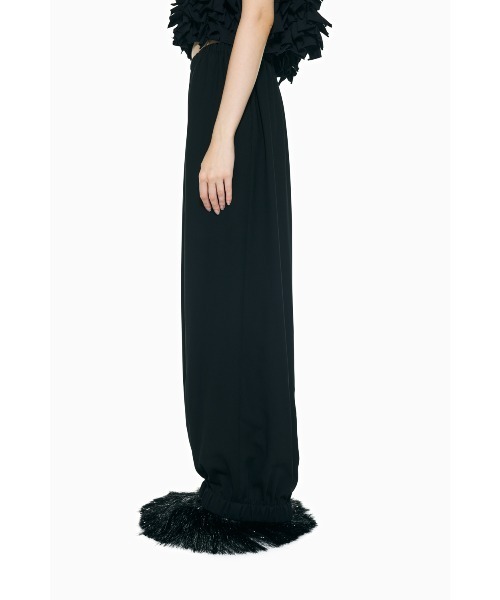 ENFOLD(エンフォルド)の「RELAX ELASTIC-HEM PANTS(その他パンツ・レディース・ブラック/キナリ・38/36/34)」の6枚目の写真