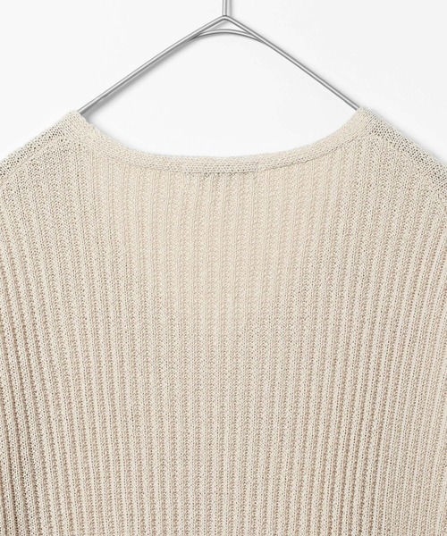 GLOBAL WORK(グローバルワーク)の「ペーパーヤーンニットプルオーバー長袖/646687(ニット/セーター・レディース・ダークブラウン/イエロー系/ナチュラル・MEDIUM/LARGE)」の13枚目の写真