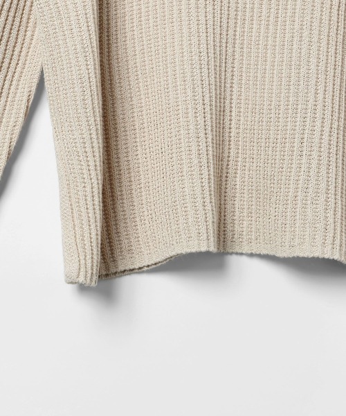 GLOBAL WORK(グローバルワーク)の「ペーパーヤーンニットプルオーバー長袖/646687(ニット/セーター・レディース・ダークブラウン/イエロー系/ナチュラル・MEDIUM/LARGE)」の15枚目の写真