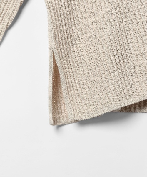 GLOBAL WORK(グローバルワーク)の「ペーパーヤーンニットプルオーバー長袖/646687(ニット/セーター・レディース・ダークブラウン/イエロー系/ナチュラル・MEDIUM/LARGE)」の16枚目の写真