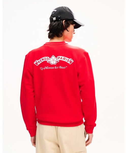 KENZO（ケンゾー）の「'KENZO Paris Emblem' エンブロイダリー スウェット イン コットン（スウェット・メンズ・レッド系その他・SMALL/MEDIUM）」の4枚目の写真
