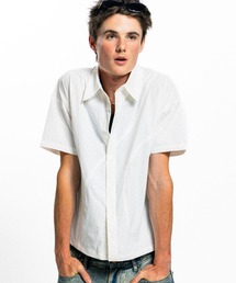 Elanque | curve line half sleeve shirt / カーブライン半袖シャツ(シャツ/ブラウス)