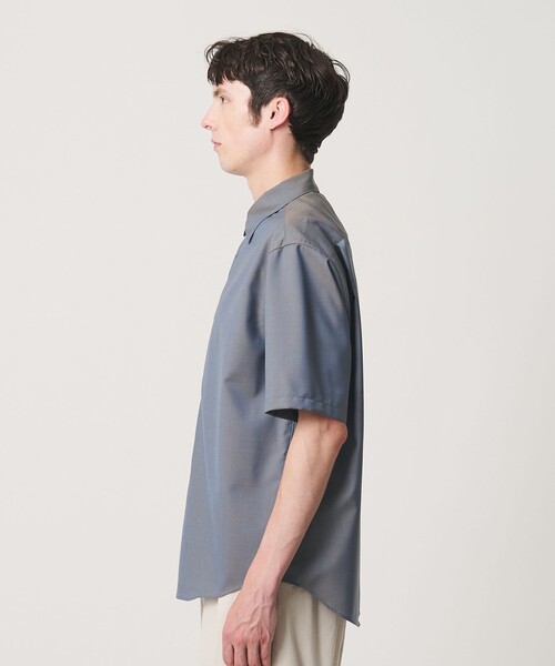 BEAUTY&YOUTH UNITED ARROWS(ビューティーアンドユースユナイテッドアローズ)の「尾州 TW レギュラー ショートスリーブ シャツ GRANDE TAPERD型 ウォッシャブル MADE IN JAPAN(シャツ/ブラウス・メンズ・コバルトブルー/オリーブ・S/XL/L/M)」の8枚目の写真