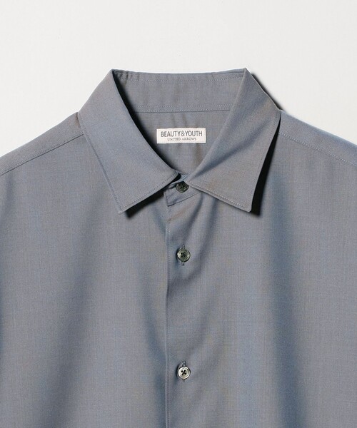 BEAUTY&YOUTH UNITED ARROWS(ビューティーアンドユースユナイテッドアローズ)の「尾州 TW レギュラー ショートスリーブ シャツ GRANDE TAPERD型 ウォッシャブル MADE IN JAPAN(シャツ/ブラウス・メンズ・コバルトブルー/オリーブ・S/XL/L/M)」の12枚目の写真