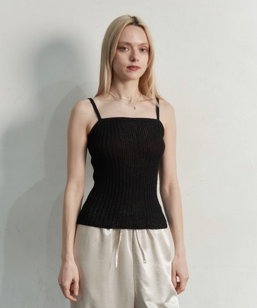 My shawty（ﾏｲｼｬｳﾃｨｰ）の「bustier set mesh top（ニット/セーター・レディース・ブラック/アイボリー・FREE）」の11枚目の写真