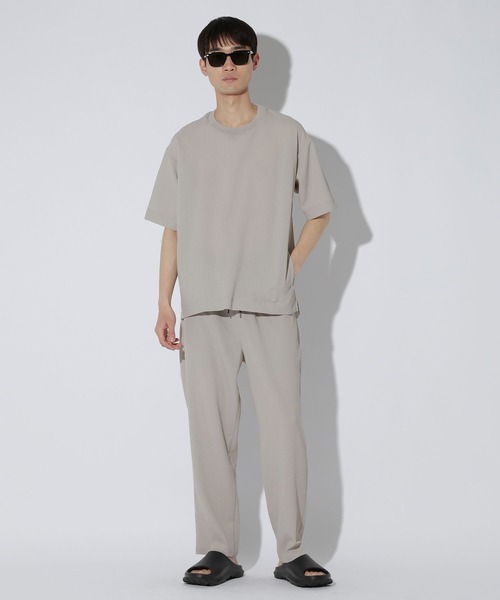 LAKOLE(ラコレ)の「シボサッカープルオーバー / 650643(Tシャツ/カットソー・メンズ・カーキ/ライトグレー/ブラック・MEDIUM/LARGE/X-LARGE)」の4枚目の写真