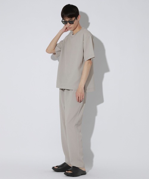 LAKOLE(ラコレ)の「シボサッカープルオーバー / 650643(Tシャツ/カットソー・メンズ・カーキ/ライトグレー/ブラック・MEDIUM/LARGE/X-LARGE)」の6枚目の写真