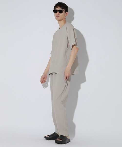 LAKOLE(ラコレ)の「シボサッカープルオーバー / 650643(Tシャツ/カットソー・メンズ・カーキ/ライトグレー/ブラック・MEDIUM/LARGE/X-LARGE)」の7枚目の写真