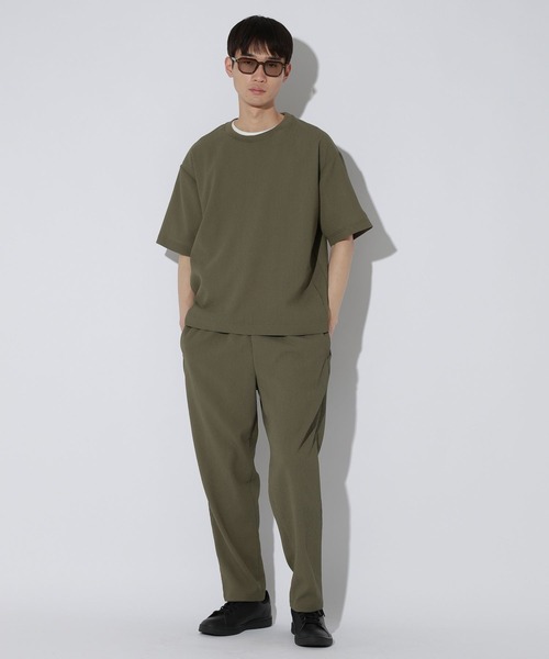 LAKOLE(ラコレ)の「シボサッカープルオーバー / 650643(Tシャツ/カットソー・メンズ・カーキ/ライトグレー/ブラック・MEDIUM/LARGE/X-LARGE)」の10枚目の写真