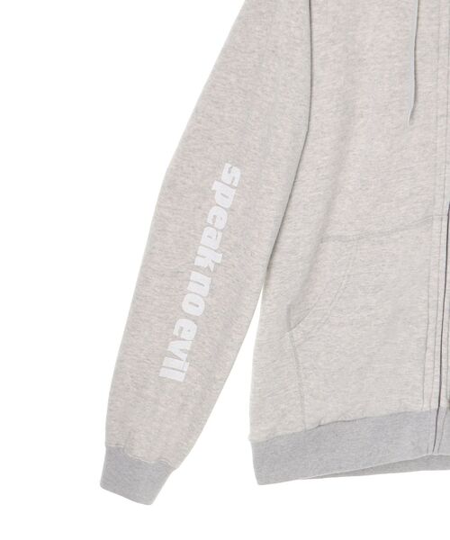 HYSTERIC GLAMOUR(ヒステリックグラマー)の「SPEAK NO EVIL パーカー(パーカー・メンズ・トップグレー/ブラック・SMALL/X-LARGE/LARGE/MEDIUM)」の11枚目の写真