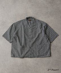 JOURNAL STANDARD J.S HOMESTEAD（ジャーナルスタンダードホームステッド）の「J.S.Homestead / ドビー チェック リラックス オープン カラー シャツ（シャツ/ブラウス）」
