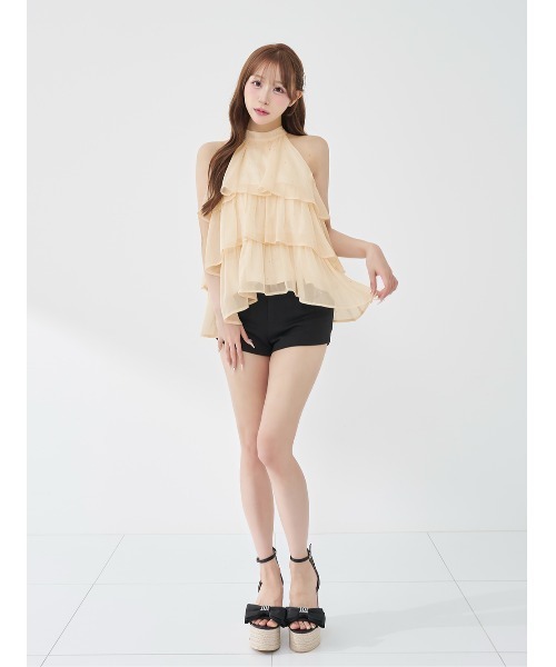 Darich（ダーリッチ）の「DDリボンウェッジサンダル（サンダル・レディース・ブラック/ホワイト・XL/L/M/S/XS）」の7枚目の写真