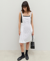 Layered Apron Dress - Off White