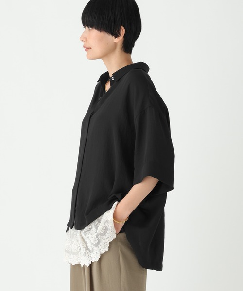 Elura（エルーラ）の「≪イージーケア・速乾≫サラサラサマー5分袖シャツ/740780（シャツ/ブラウス・レディース・ライトカーキ/ブラック/ライトピンク/オフホワイト/ライトグリーン/ライトベージュ・SMALL/MEDIUM）」の19枚目の写真