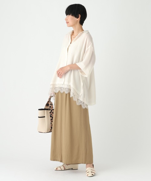 Elura（エルーラ）の「≪イージーケア・速乾≫サラサラサマー5分袖シャツ/740780（シャツ/ブラウス・レディース・ライトカーキ/ブラック/ライトピンク/オフホワイト/ライトグリーン/ライトベージュ・SMALL/MEDIUM）」の18枚目の写真