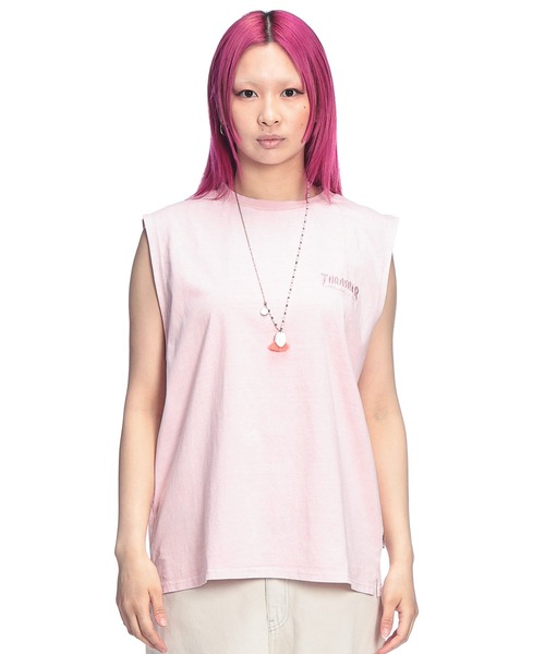 THRASHER(スラッシャー)の「THRASHER (スラッシャー) ノースリーブ バックプリント ブランドロゴ Tシャツ メンズ レディース(Tシャツ/カットソー・メンズ・ブルー/ピンク/ブラック×レッド/ブラック×ブラック・L/M)」の15枚目の写真
