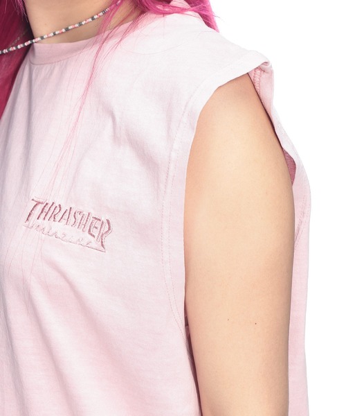 THRASHER(スラッシャー)の「THRASHER (スラッシャー) ノースリーブ バックプリント ブランドロゴ Tシャツ メンズ レディース(Tシャツ/カットソー・メンズ・ブルー/ピンク/ブラック×レッド/ブラック×ブラック・L/M)」の19枚目の写真