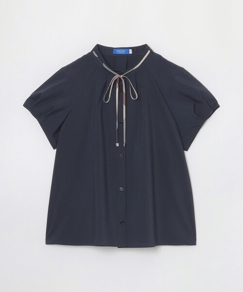 BLUE LABEL CRESTBRIDGE(ブルーレーベルクレストブリッジ)の「【接触冷感】タックスリーブブラウス(シャツ/ブラウス・レディース・ダークネイビー/ホワイト・36/38)」の12枚目の写真