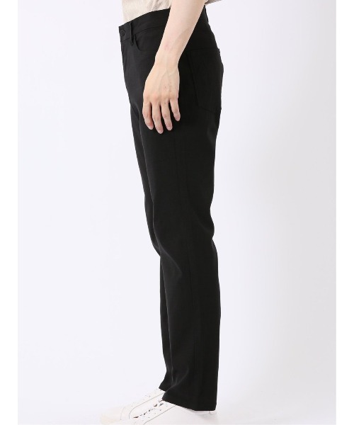 m.f.editorial(エムエフエディトリアル)の「パンツ メンズ ストレッチ 接触冷感 スリム 5ポケット テーパード ジャガード クロスストレッチ + クール(チノパンツ・メンズ・ブラック/ライトグレー・S/MEDIUM/LARGE/X-LARGE)」の9枚目の写真