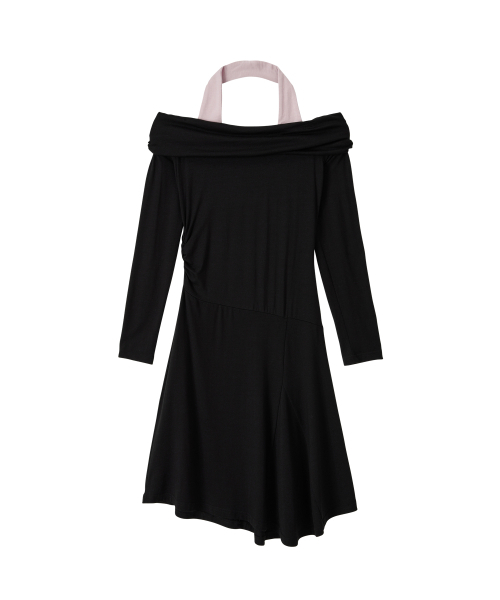 SALON DE YOHN（サロンドヨーン）の「Halter Neck Jersey Dress_ Black（ワンピース・レディース・その他・FREE）」の2枚目の写真