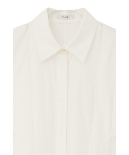 CLANE（クラネ）の「SQUARE SLEEVE SHIRTS 10122-4293（シャツ/ブラウス・メンズ・ホワイト/ネイビー・1）」の14枚目の写真