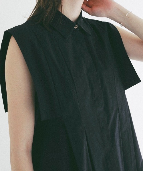 CLANE（クラネ）の「SQUARE SLEEVE SHIRTS 10122-4293（シャツ/ブラウス・メンズ・ホワイト/ネイビー・1）」の11枚目の写真