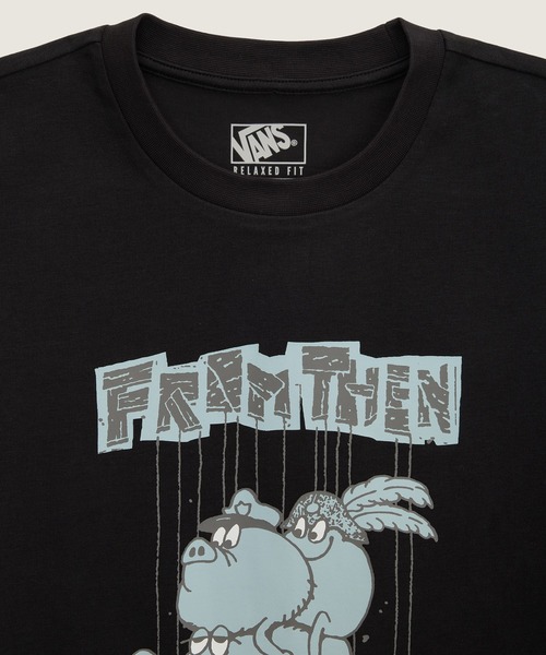 VANS(バンズ)の「SOON.EASY ウィメンズ Tシャツ / SOON EASY SS TEE Black VN000VNMBLK1(Tシャツ/カットソー・レディース・ブラック・SMALL/MEDIUM/LARGE)」の3枚目の写真