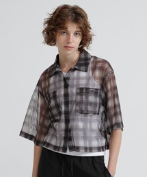 《直営店限定》SHEER CHECK SHIRT