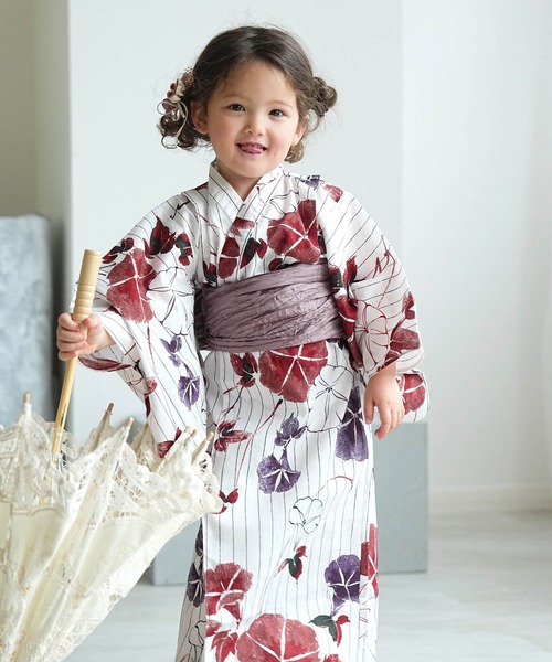utatane(ウタタネ)の「2026新作 浴衣ワンピース2点セット 男女兼用 utatane(浴衣・キッズ・ネイビー系2/ブルー系1/ネイビー系1/イエロー系1/レッド系2/レッド系1/グリーン系1/ブルー系2・90cm/130cm/120cm/110cm/100cm)」の8枚目の写真